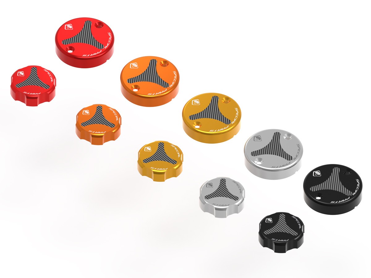 DBK Special Parts (Ducabike) Billet Front Brake & Clutch Reservoir Caps for Brembo and Performance Technology Reservoirs DBK Special Parts (Ducabike) Billet Front Brake & Clutch Reservoir Caps for Brembo and Performance Technology Reservoirs